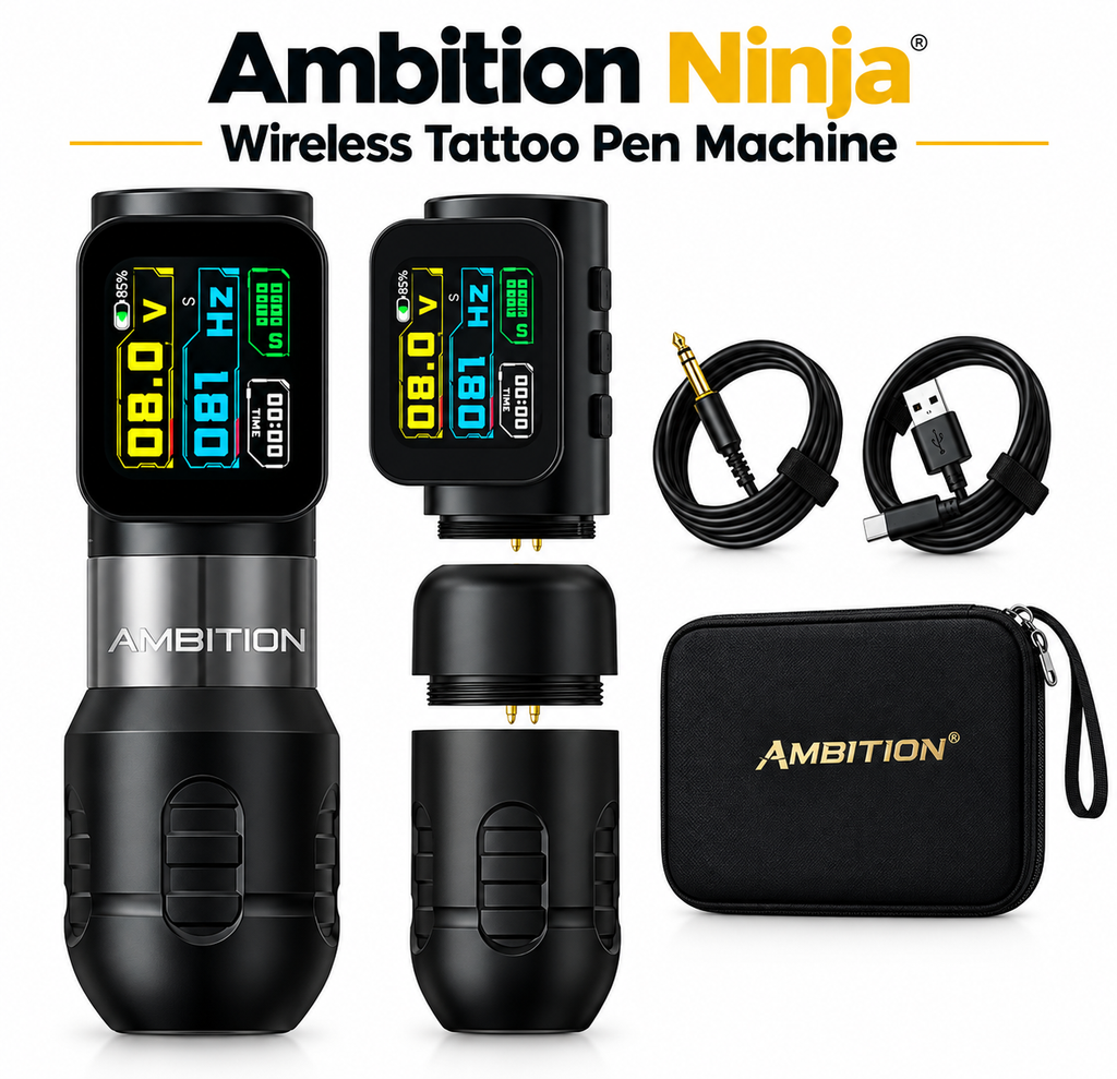 Image showing Ambition Ninja Wireless Tattoo Pen Machine 
