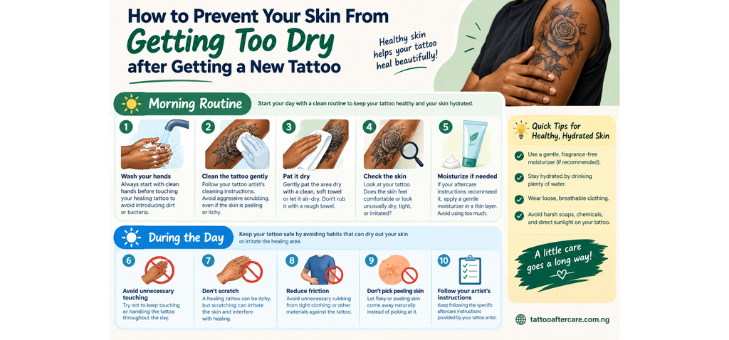 Image showing Tattoo Aftercare: How to Prevent Your Skin From Getting Too Dry
